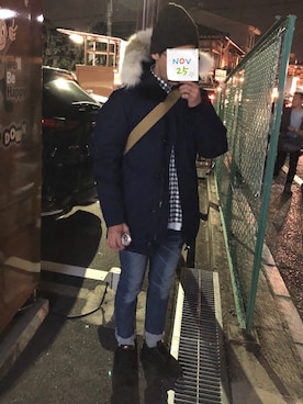 「BEAMS PLUS（ビームスプラス）のアイテム（帽子）」を使った、astkwさん（メンズ・174cm）の秋コーディネート