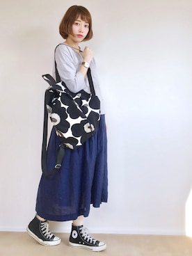 バックパック リュックを使った ウニッコ柄 の人気ファッションコーディネート Wear