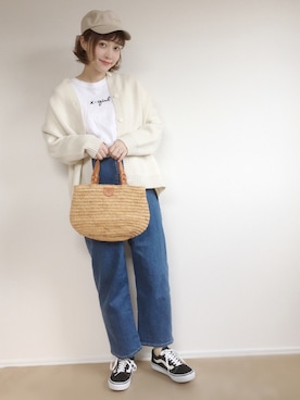 「IL BISONTE（イルビゾンテ）のアイテム」を使った、てらさん（レディース・161cm）の春コーディネート