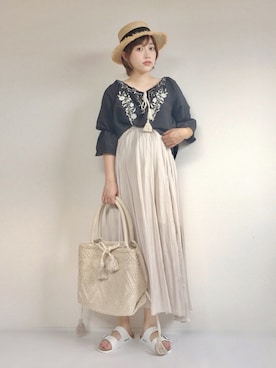 てらさん（レディース・161cm）の夏コーディネート