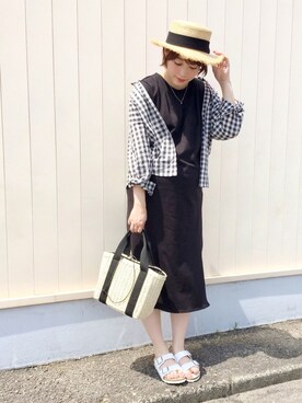 てらさん（レディース・161cm）の夏コーディネート