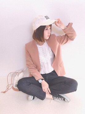 「ROPE' PICNIC（ロペピクニック）のアイテム（ジャケット/アウター）」を使った、てらさん（レディース・161cm）の冬コーディネート