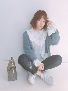 「Luz Llena（ラズレナ）のアイテム」を使った、てらさん（レディース・161cm）の冬コーディネート