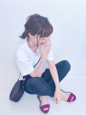 「INTEGRATE（インテグレート）のアイテム」を使った、てらさん（レディース・161cm）の夏コーディネート