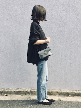 「ジーユー」｜てらさん（レディース・161cm）の夏コーディネート