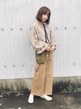 「DANTON（ダントン）のアイテム（バッグ）」を使った、てらさん（レディース・161cm）の秋コーディネート