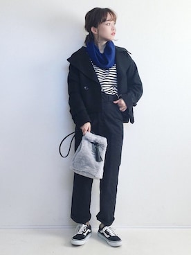 「HARE（ハレ）のアイテム（トレンチコート）」を使った、てらさん（レディース・161cm）の秋コーディネート