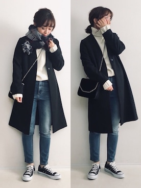 「URBAN RESEARCH Sonny Label（アーバンリサーチサニーレーベル）のアイテム（その他アウター）」を使った、てらさん（レディース・161cm）の冬コーディネート
