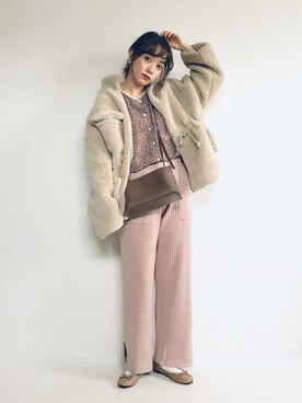 「SEVENDAYS=SUNDAY（セブンデイズサンデイ）のアイテム」を使った、てらさん（レディース・161cm）の冬コーディネート