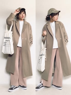 「SLOBE IENA（スローブイエナ）のアイテム（その他アウター）」を使った、てらさん（レディース・161cm）の冬コーディネート