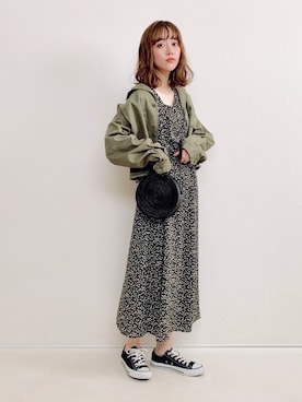 「JEANASIS（ジーナシス）のアイテム（ジャケット/アウター）」を使った、てらさん（レディース・161cm）の春コーディネート