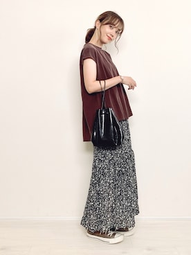 「XC（クロスシー）のアイテム」を使った、てらさん（レディース・161cm）の夏コーディネート