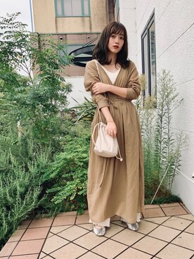 「ete（エテ）の○バングル ウォーターフロー（バングル/リストバンド）」を使った、てらさん（レディース・161cm）の秋コーディネート