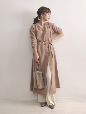 「ete（エテ）の○バングル ウォーターフロー（バングル/リストバンド）」を使った、てらさん（レディース・161cm）の秋コーディネート