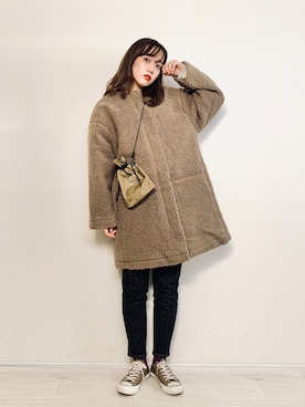 「ホリデー」｜「アイテム（ノーカラージャケット）」を使った、てらさん（レディース・161cm）の秋コーディネート