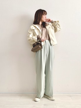 「kutir」｜「アイテム（デニムジャケット）」を使った、てらさん（レディース・161cm）の冬コーディネート