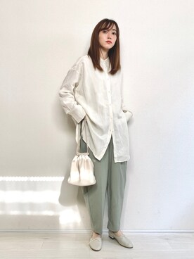 「JELLY BEANS（ジェリービーンズ）の【WEB限定】【Made in Japan】甲深バレエシューズ(134-1429)JELLY BEANS(ジェリービーンズ)（バレエシューズ）」を使った、てらさん（レディース・161cm）の春コーディネート