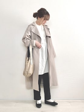 「PLST（プラステ）のアイテム」を使った、てらさん（レディース・161cm）の春コーディネート