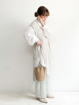 「ホリデー」｜「アイテム（ワンピース/ドレス）」を使った、てらさん（レディース・161cm）の春コーディネート