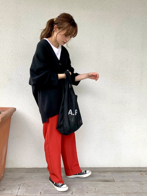 てら ユニクロのカーディガンを使ったコーディネート Wear