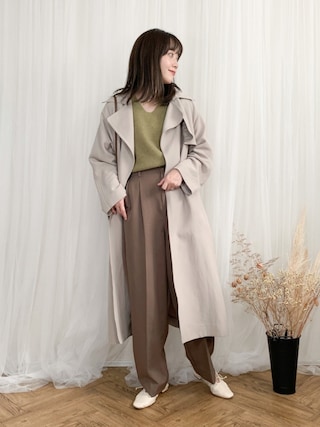 IENA（イエナ）の「アセテートコットンオーバーチェスターコート