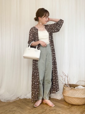 「slowmelly」｜てらさん（レディース・161cm）の春コーディネート