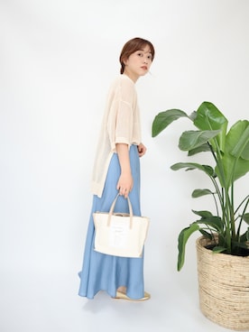 「アントマリーズ」｜「アイテム（バレエシューズ）」を使った、てらさん（レディース・161cm）の夏コーディネート