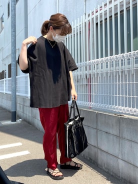 「しまむら（シマムラ）のアイテム（アクセサリー）」を使った、てらさん（レディース・161cm）の夏コーディネート