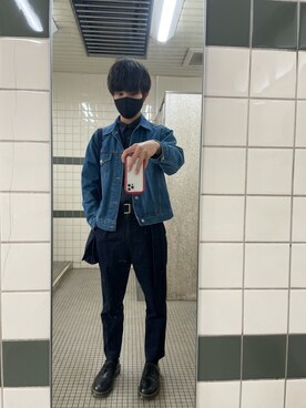 「CIAOPANIC TYPY（チャオパニックティピー）のアイテム（デニムジャケット）」を使った、まるさん（メンズ・175cm）の春コーディネート