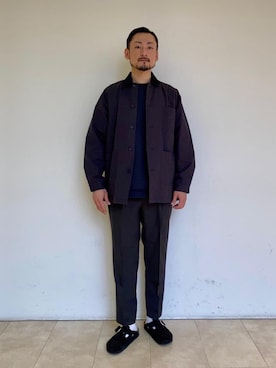 「MEME（ミーム）のアイテム」を使った、木村　祐太さん（メンズ・180cm）の冬コーディネート