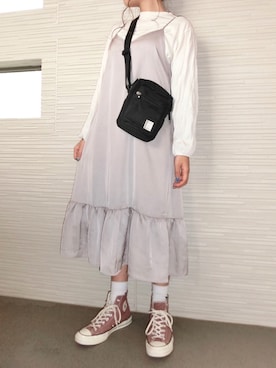 「Heather（ヘザー）のアイテム（ワンピース/ドレス）」を使った、miki.aさん（レディース・163cm）の春コーディネート