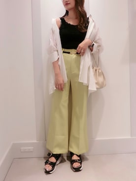 「キンチャクバッグ」｜miki.aさん（レディース・163cm）の夏コーディネート