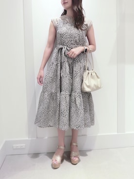 「ダルメシアン柄」｜miki.aさん（レディース・163cm）の夏コーディネート