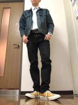 「平成最後のWEARISTAセンバツ」｜「アイテム（デニムジャケット）」を使った、イホリンさん（メンズ・165cm）の春コーディネート