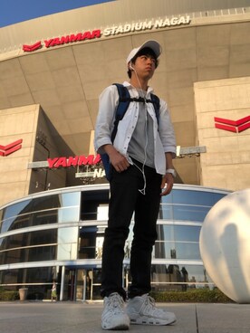 「BG（ビージー）のアイテム」を使った、イホリンさん（メンズ・165cm）の春コーディネート