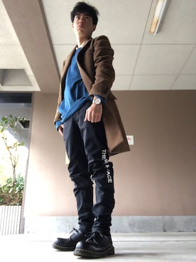「nonnative（ノンネイティブ）のアイテム（ニット/セーター）」を使った、イホリンさん（メンズ・160cm）の秋コーディネート