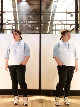 「bigsize」｜686さん（レディース・170cm）の春コーディネート