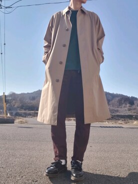 「鼻油」｜「アイテム（ジャケット/アウター）」を使った、くにさん（メンズ・175cm）の冬コーディネート
