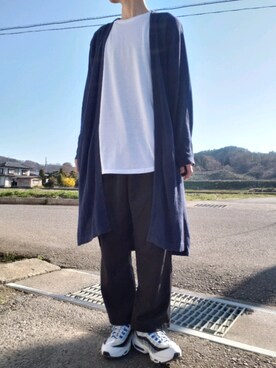 「平成最後のWEARISTAセンバツ」｜「アイテム（スラックス）」を使った、くにさん（メンズ・175cm）の春コーディネート