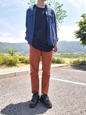 くにさん（メンズ・175cm）の春コーディネート