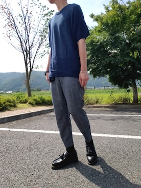 「鼻油」｜くにさん（メンズ・175cm）の夏コーディネート