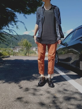 「鼻油」｜くにさん（メンズ・175cm）の秋コーディネート