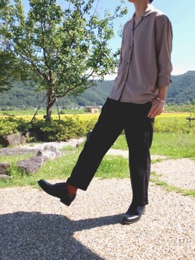 「鼻油」｜くにさん（メンズ・175cm）の秋コーディネート