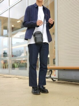 「鼻油」｜くにさん（メンズ・175cm）の秋コーディネート