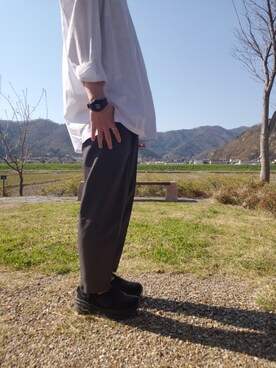 「鼻油」｜くにさん（メンズ・175cm）の春コーディネート
