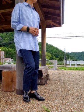 「鼻油」｜くにさん（メンズ・175cm）の夏コーディネート