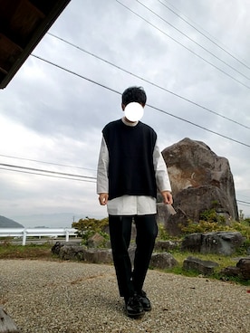 「鼻油」｜くにさん（メンズ・175cm）の秋コーディネート