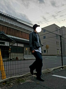 「鼻油」｜くにさん（メンズ・175cm）の秋コーディネート