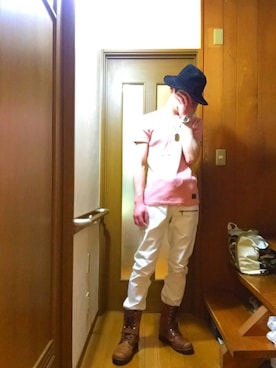 「AVIREX（アヴィレックス）のアイテム（腕時計）」を使った、Toshiさん（メンズ・176cm）の春コーディネート