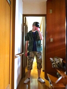 「AVIREX（アヴィレックス）のアイテム（腕時計）」を使った、Toshiさん（メンズ・176cm）の春コーディネート